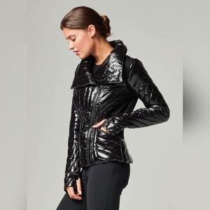 NWOT Blanc Noir Motion Panel Puffer Jacket Coat